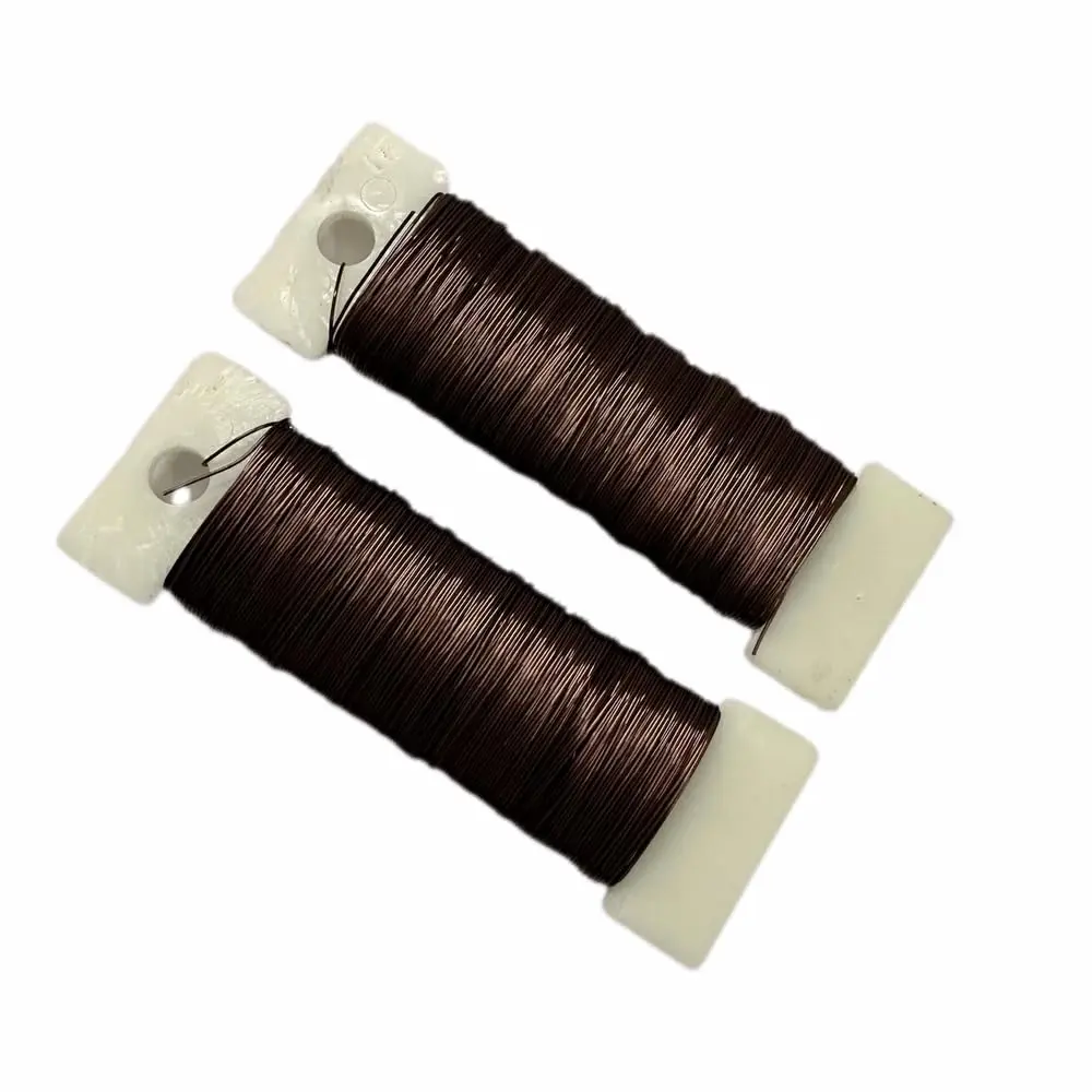 76Yards 26Gauge Coffee Colour Metal Floral Wire Flexible Paddle Florist Garden Wire for Flower Arrangement,Crafts,Christmas Wreaths Tree,Garland.