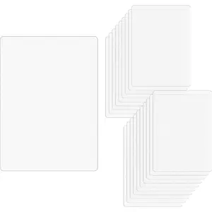 20 Pcs A5 Frosted PP Plastic DIY Binding Covers, 0.4mm Thick No Hole Filleted Corner 6x8.4" Cover for Discbound Binder Planner Notebook