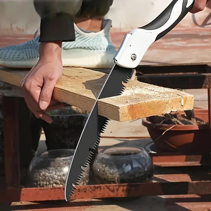 Foldable Hand Saw, Portable Mini Saw, Multifunctional Quick Folding Saw for Home Decoration, Gardening, Woodworking and Camping, Hand Tools, Saw Blades