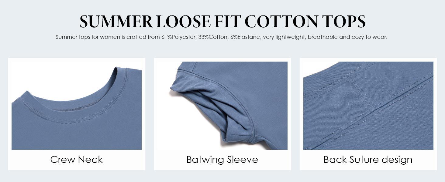 Imily Bela Womens Oversized Tshirts Batwing Short Sleeve Asymmetric Hem Tops Summer Casual Loose Fit Tunic Tee Shirts