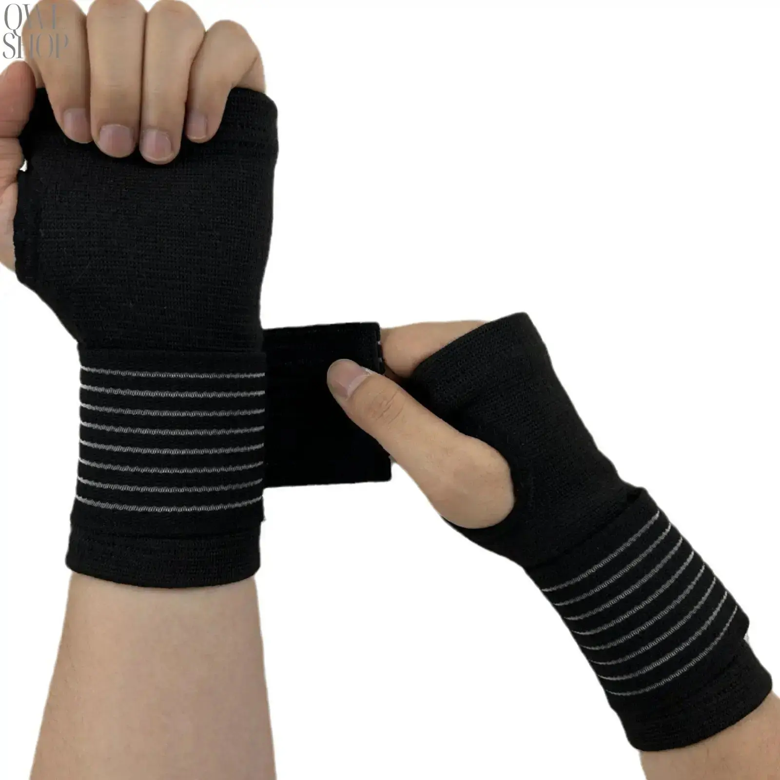 2 Pack Adjustable Compression Wrist Support Brace, Breathable Wrist Band for Left & Right Hands, Comfort Wrist Sleeve for Sports, Daily Activities, Carpal Tunnel Support and Wrist Discomfort Relief