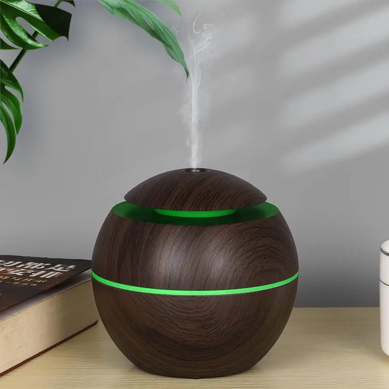 200ML Humidifier with Aroma Diffuser, Large Capacity, Timer, RGB Lights, Quiet Operation, USB Powered, Portable Desktop Humidifier