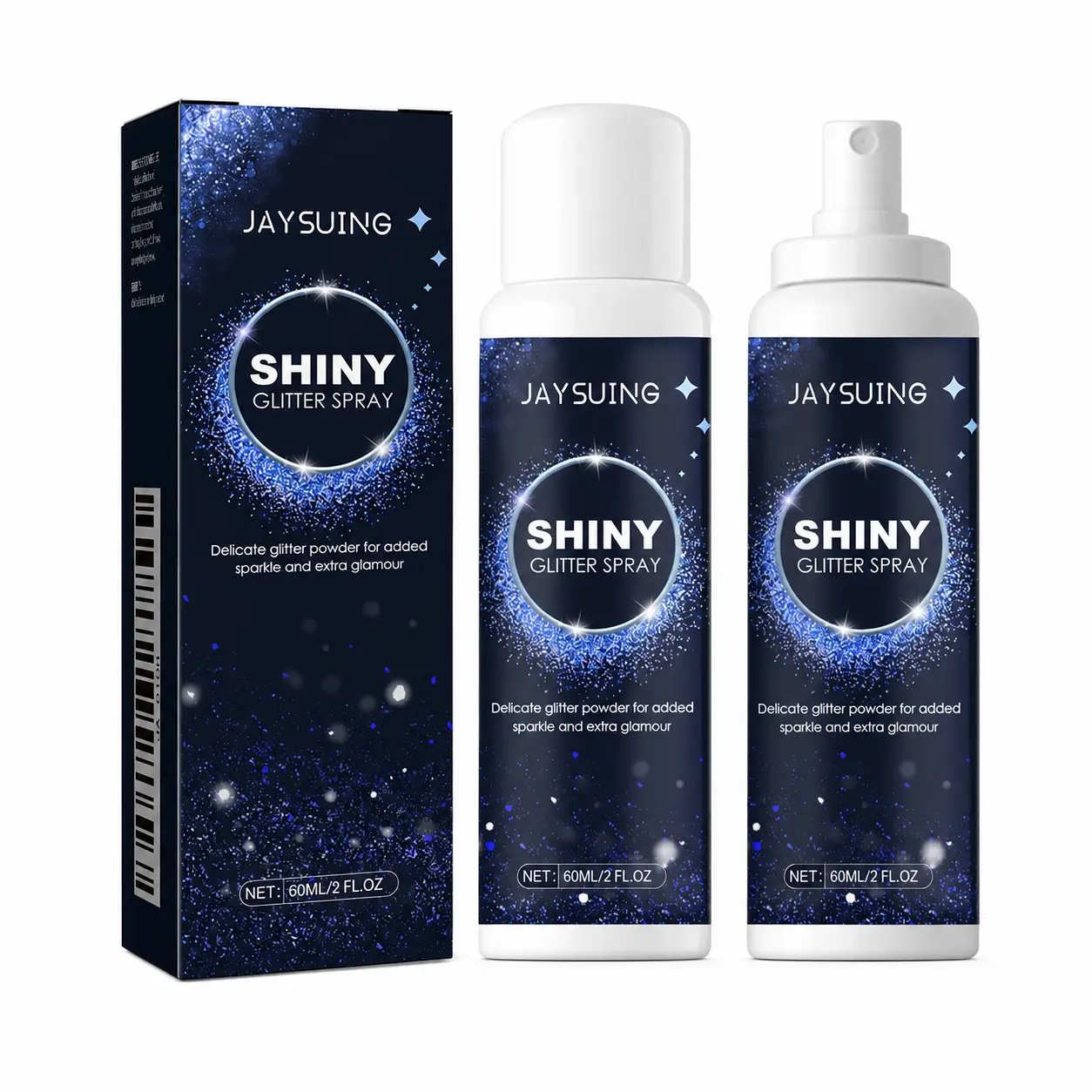 Glitter Spray for Hair, Body, and Clothes, Fine Shimmer Mist for a Luminous Body Glow and Festival Looks, 60ml, Body Shimmer