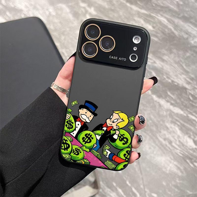 DarlingCase Graffiti Monopoly Print Phone Case Ultra Skin Friendly Touch All Inclusive Lens Compatible with IPhone 17 Pro Max, IPhone 16 Pro Max, 15/14/13/12 Stylish Protection for Your Device