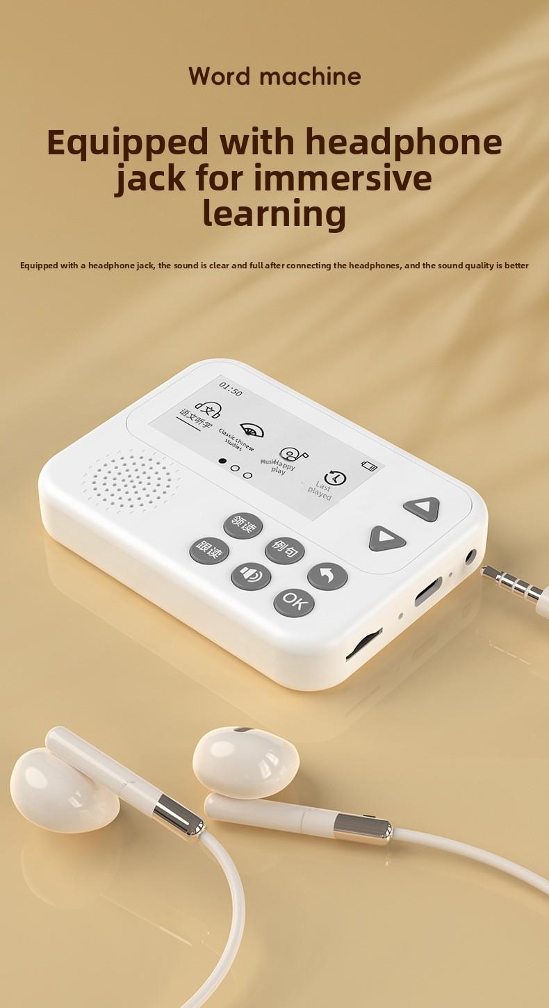Smart Bilingual Word Learning Machine Mini English Pocket Study Tool with Adjustable Speed