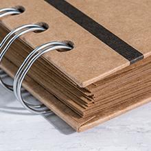 Bstorify Scrapbook Album 60 Pages (8 x 8 Inch) Brown Thick 200gsm Kraft Paper, Photo Album Scrapbook, Memory Book - Ideal for Your Scrapbooking Albums Art & Craft Projects