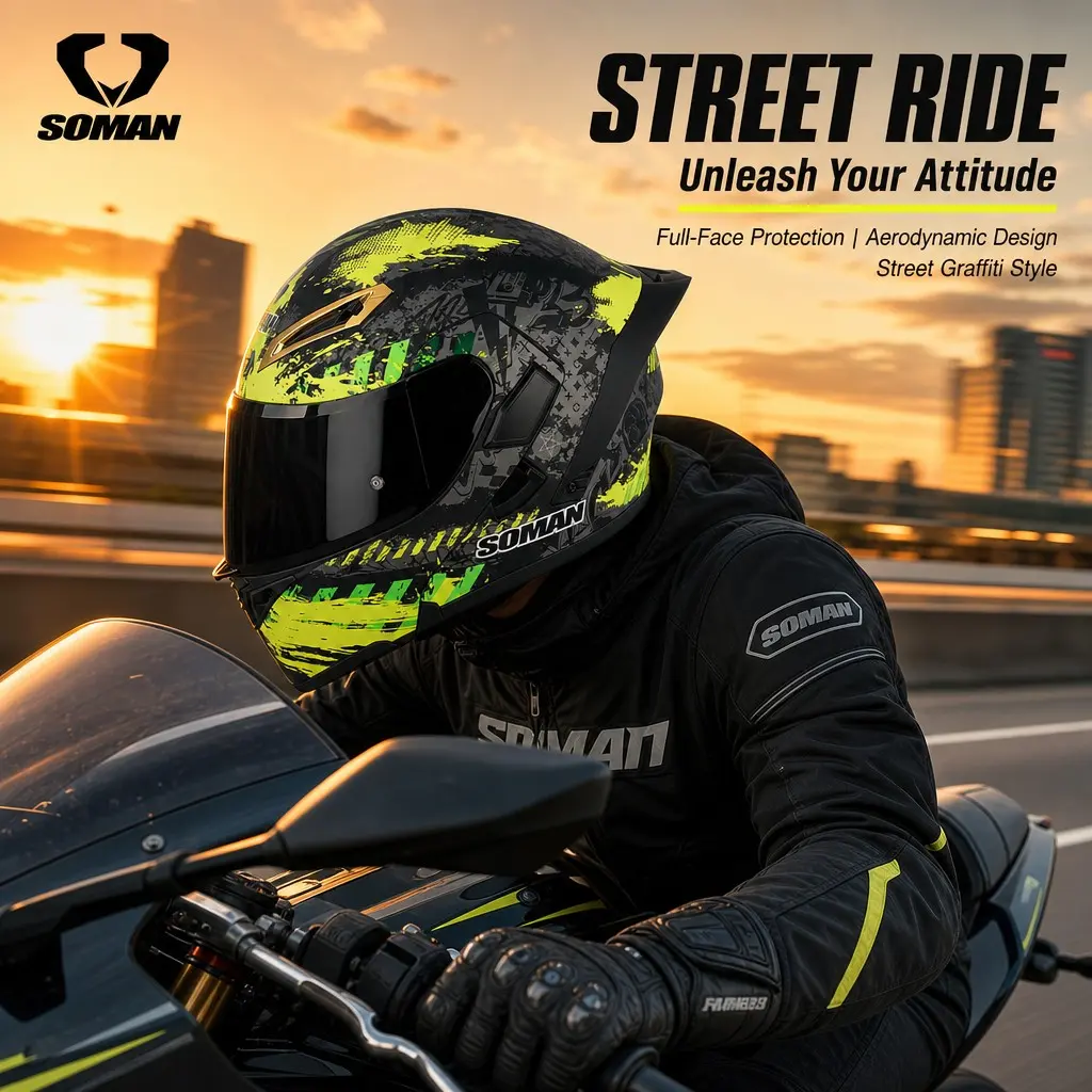 3C Dot Certified Carbon Fiber Motorcycle Biker Helmet, Dual Mirror Anti-Glare, Unisex Long-Distance Riding Breathable Safety Hat