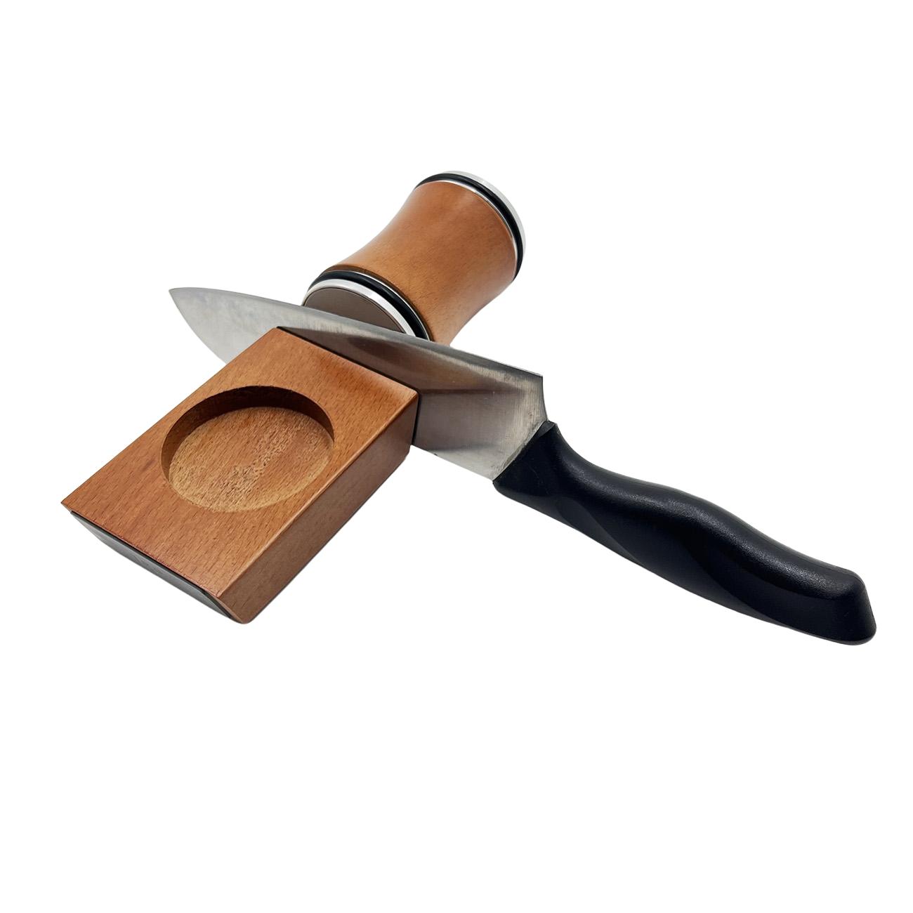 Kitchen Knife Sharpening Kit, Rolling Diamond Ceramic Sharpener Set, Compatible with 15°&20° Angle Knives, Precise Blade Grinding Tool for All Kitchen Blades