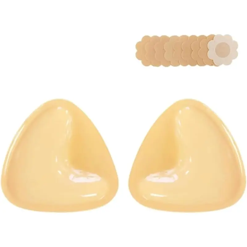 Womenswear Size M Double-Sided Sticky Bra Pads Inserts - Instant Lift Push-Up Self-Adhesive Reusable Bra for Women Fit Lightweight