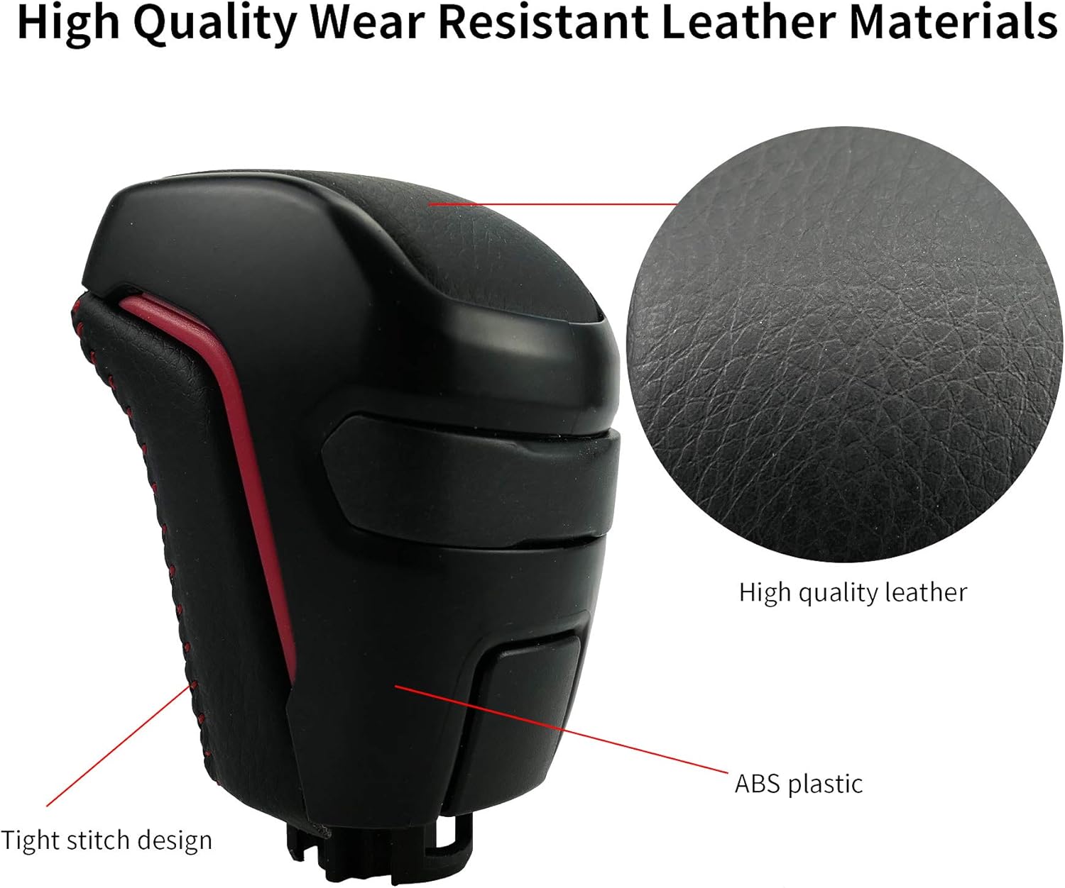 SUNDAY MIRTH Automatic Shift Knob Replace PTR57-35170 Fit for Toyota Tacoma TRD PRO 2016-2021, Automatic Car Gear Shifter Lever Adapter - Black