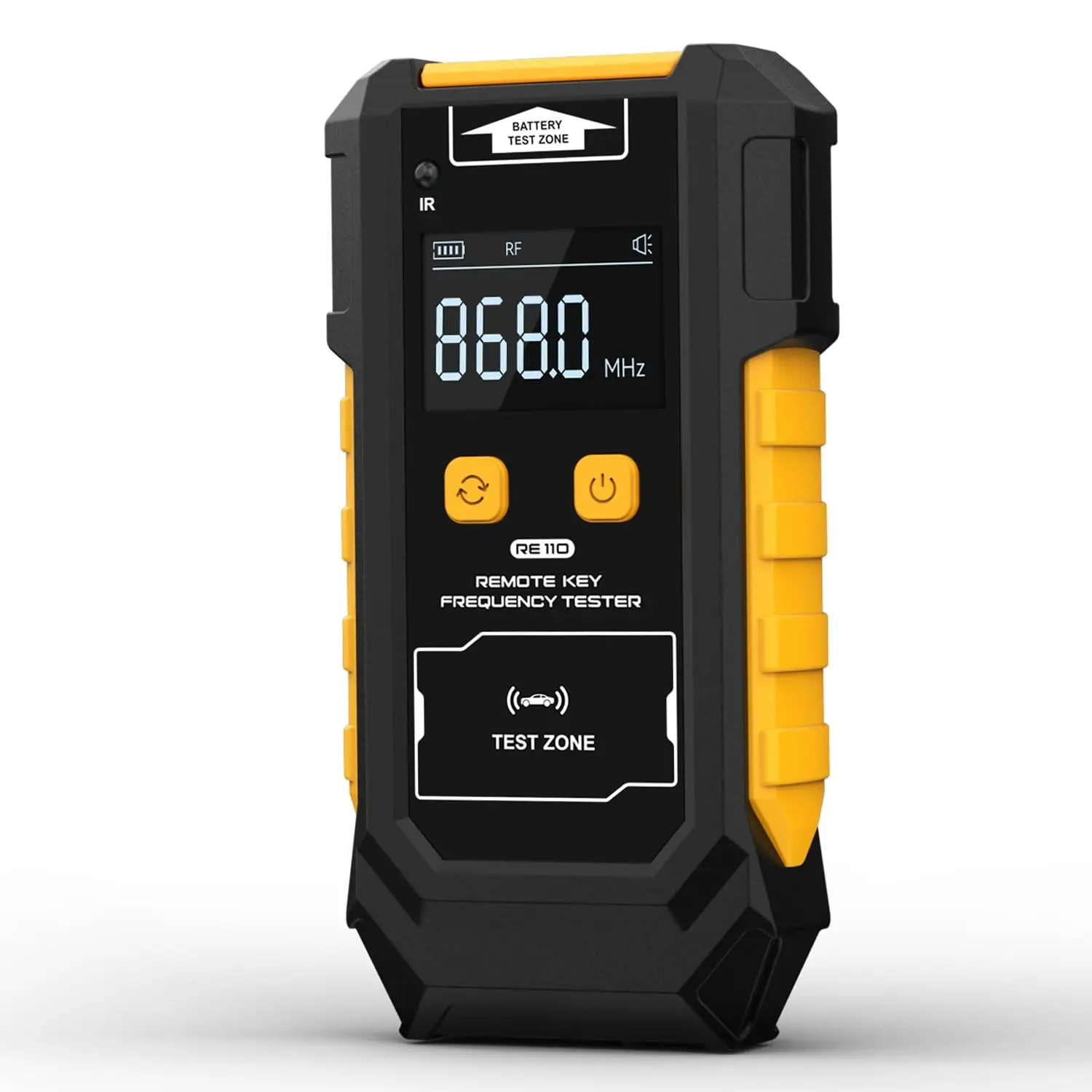 3-in-1 Universal Remote Key Tester with HD Display - Remote Tool, Infrared Signal Testing, Key Frequency Detection, Button Battery Voltage Check, 315/433/868/902MHz, 2 Power Supply Methods, Bracket