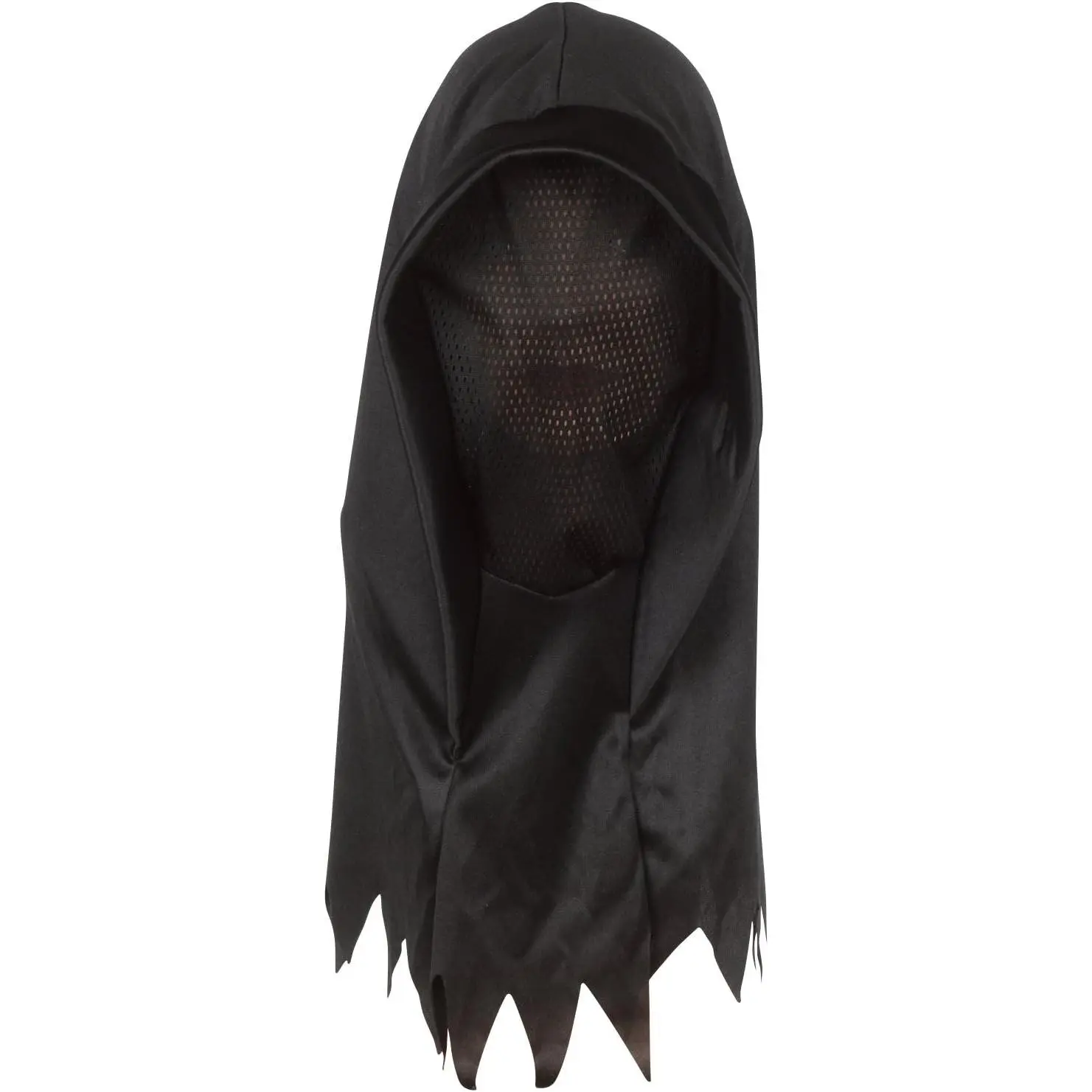 Ghoul Hood Halloween Costume Polyester Full Over Head Mask, Black, One-Size(Gift)