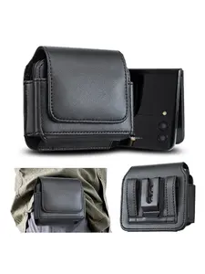 A multifunctional men's foldable phone storage waist bag (brown/black) with a card slot design, storing your foldable phone, cards, and cash, making it the perfect choice for daily travel and outdoor activities