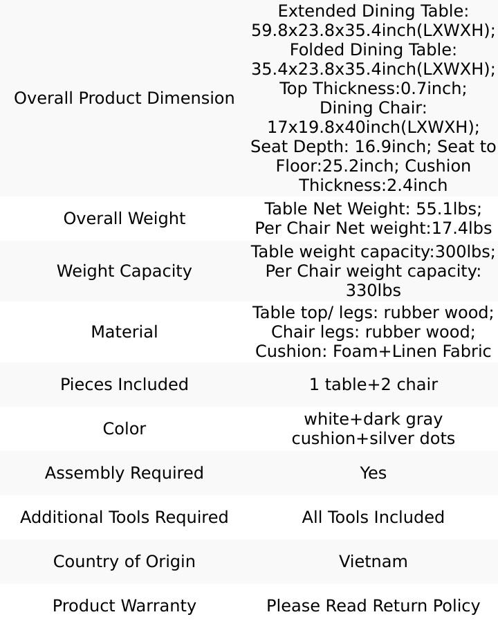 3-Piece Wood Counter Height Drop Leaf Dining Table Set with 2 Upholstered Dining Chairs for Small Place, White+Gray wayfair chairs 3-Piece Wood Counter Height Drop Leaf Dining Table Set with 2 Upholstered Dining Chairs for Small Place, White+Gray wayfair chairs