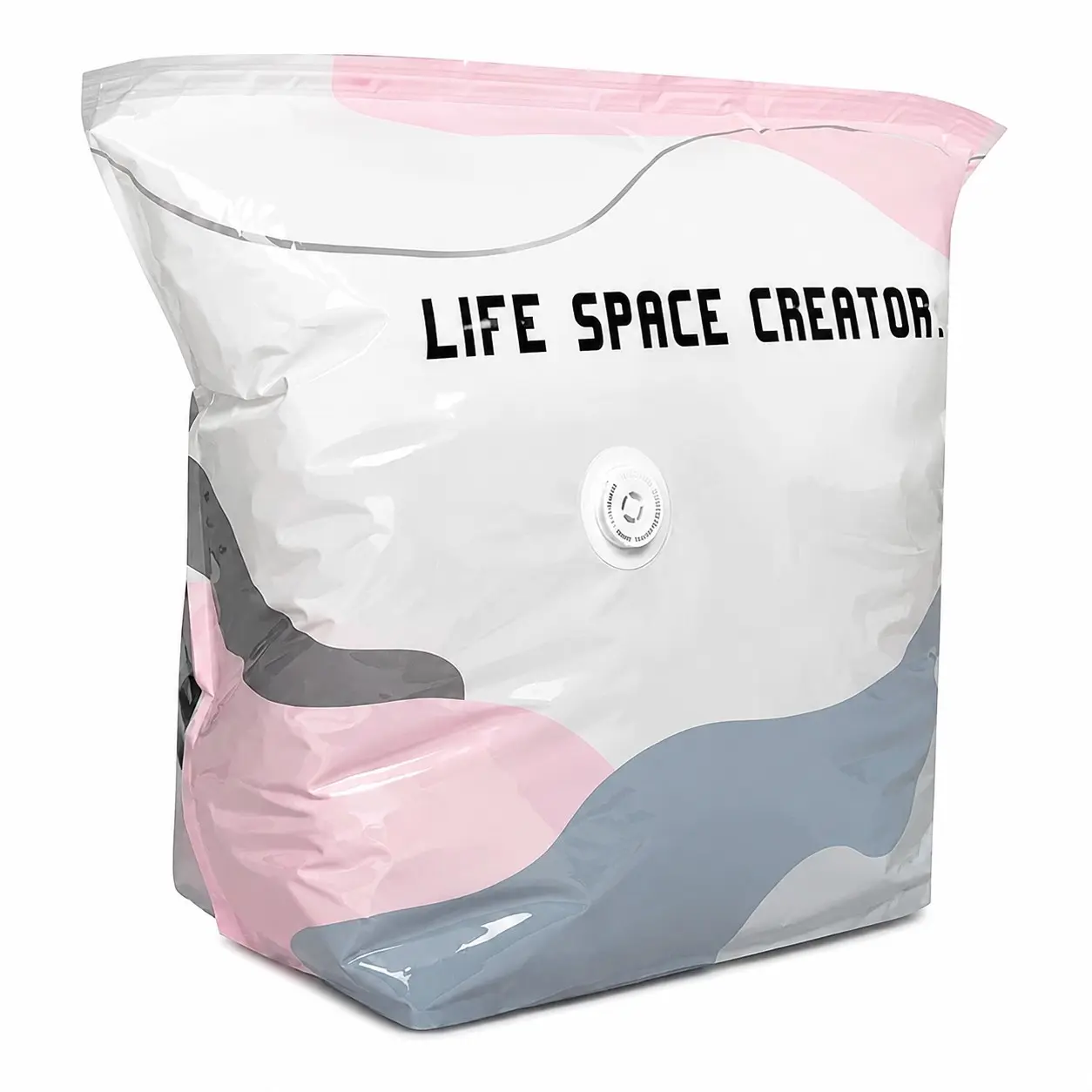 No-Pump Vacuum Storage Bags, 2026 New Cube Compression Space Saver Bags, Upgrade Large Storage Compression Bags No-Pump 3D Vacuum Storage Bags for Clothes, Comforters, Blankets and Bedding, Reusable Vacuum Seal Storage Bags, Plastic Storage Bags