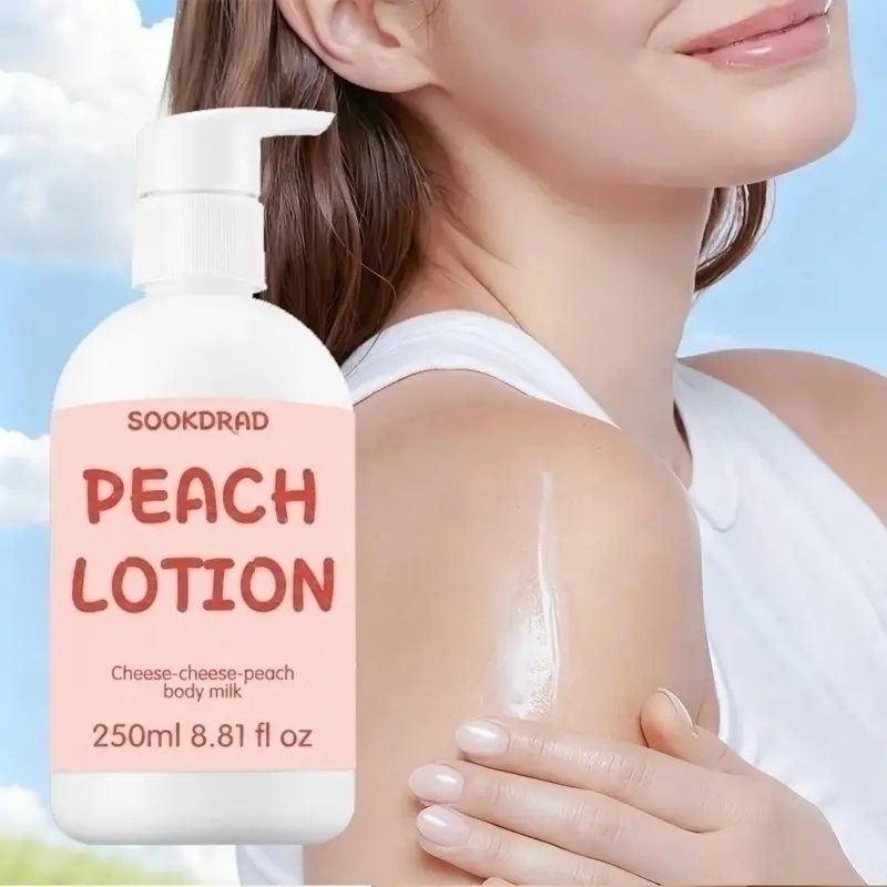 Water Peach Moisturizing Body Lotion, Gentle Hydration, Nourishing Formula, Suitable for Dry Skin, Daily Use, 250ML, Home Care