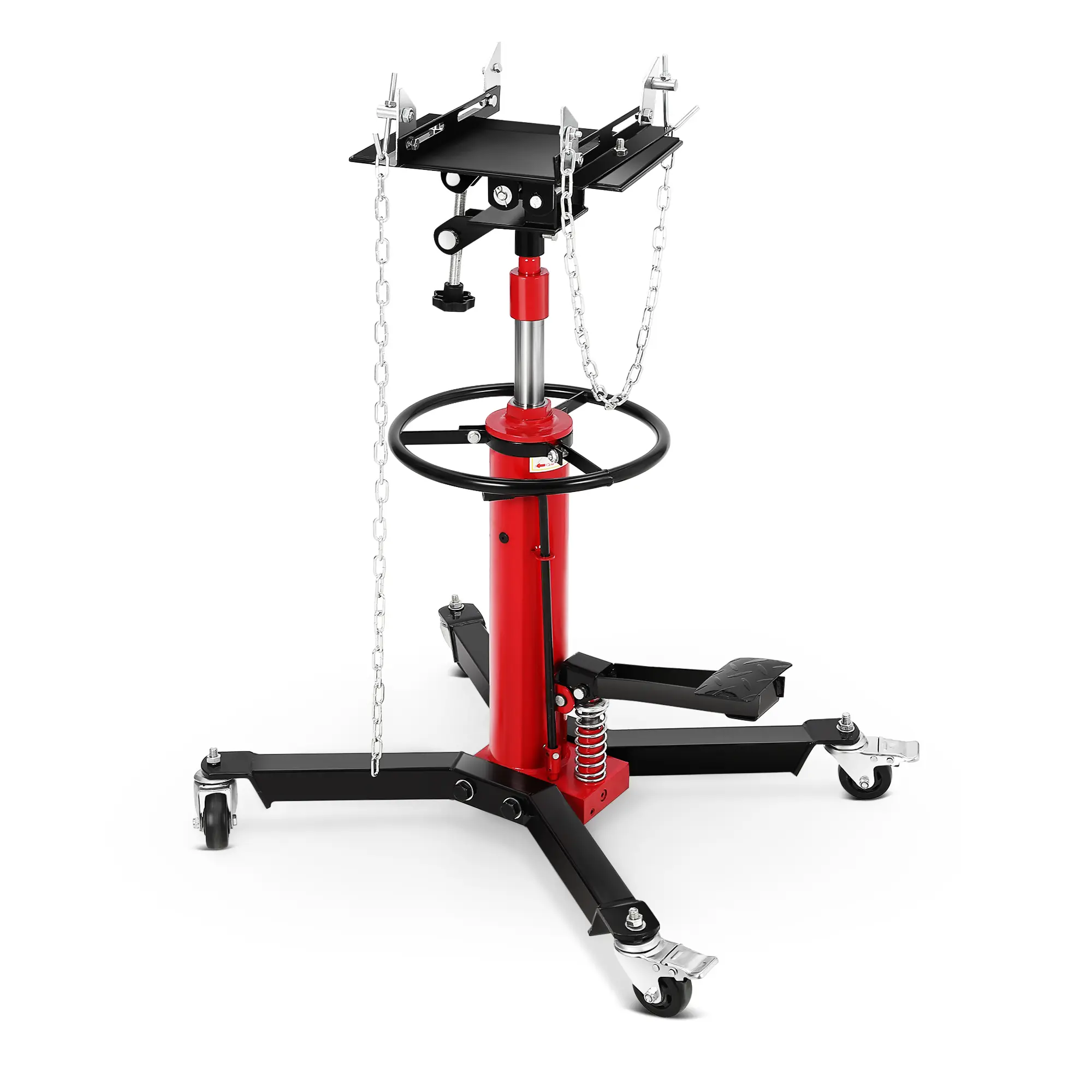 High Lift Transmission Jack 34-68, Heavy Duty Hydraulic Telescoping, Heavy-duty Transmission Jack, Lift up to 1100/1322LBS, for Garage/Workshop Car Truck Repairs