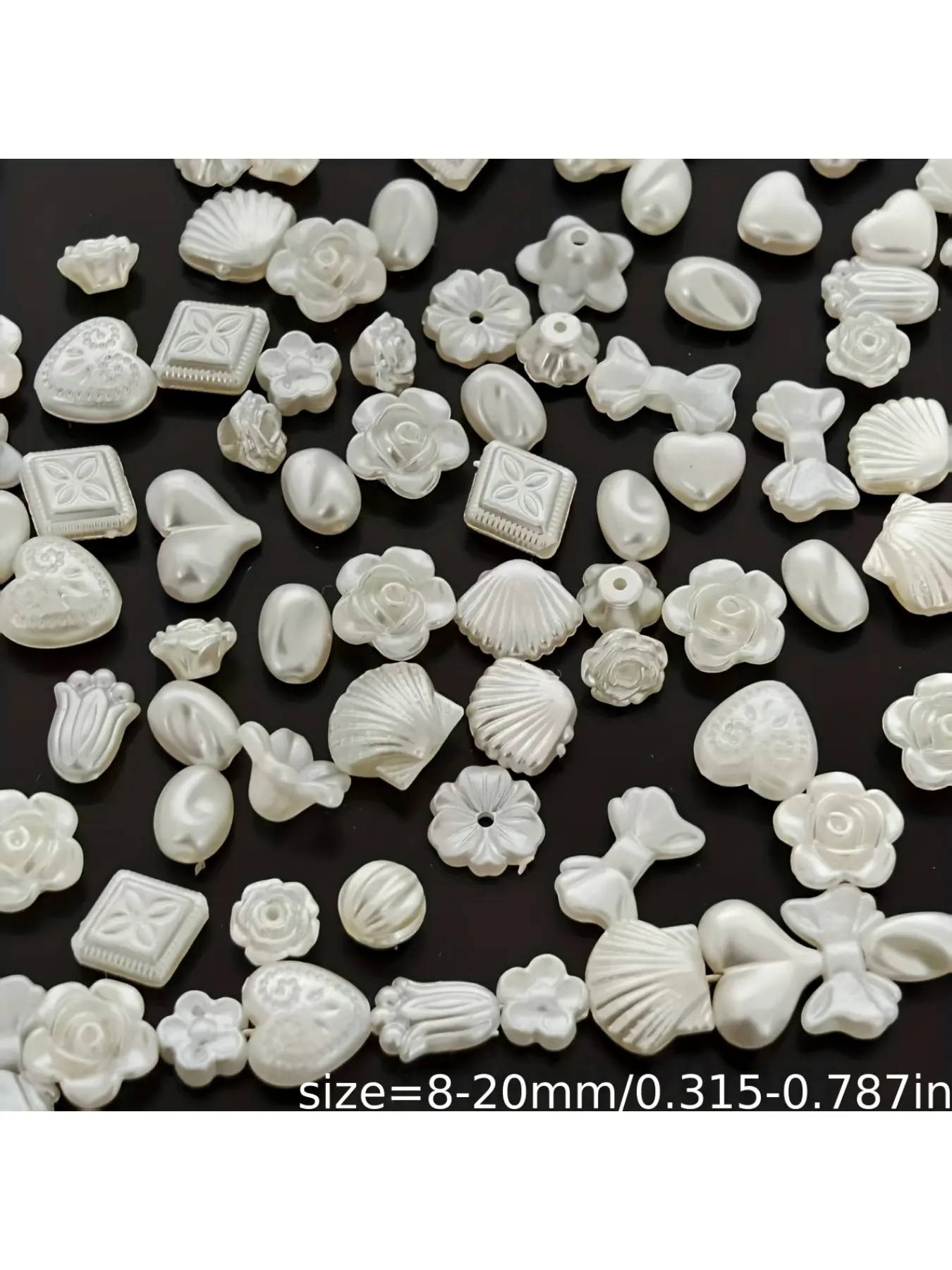 101g (16 Styles) Baroque Star Shell Beads, irregular shape 8-20mm, acrylic spacer beads for Christmas jewelry making, DIY crafts, ear pendants, bracelet loose beads & handmade jewelry accessories