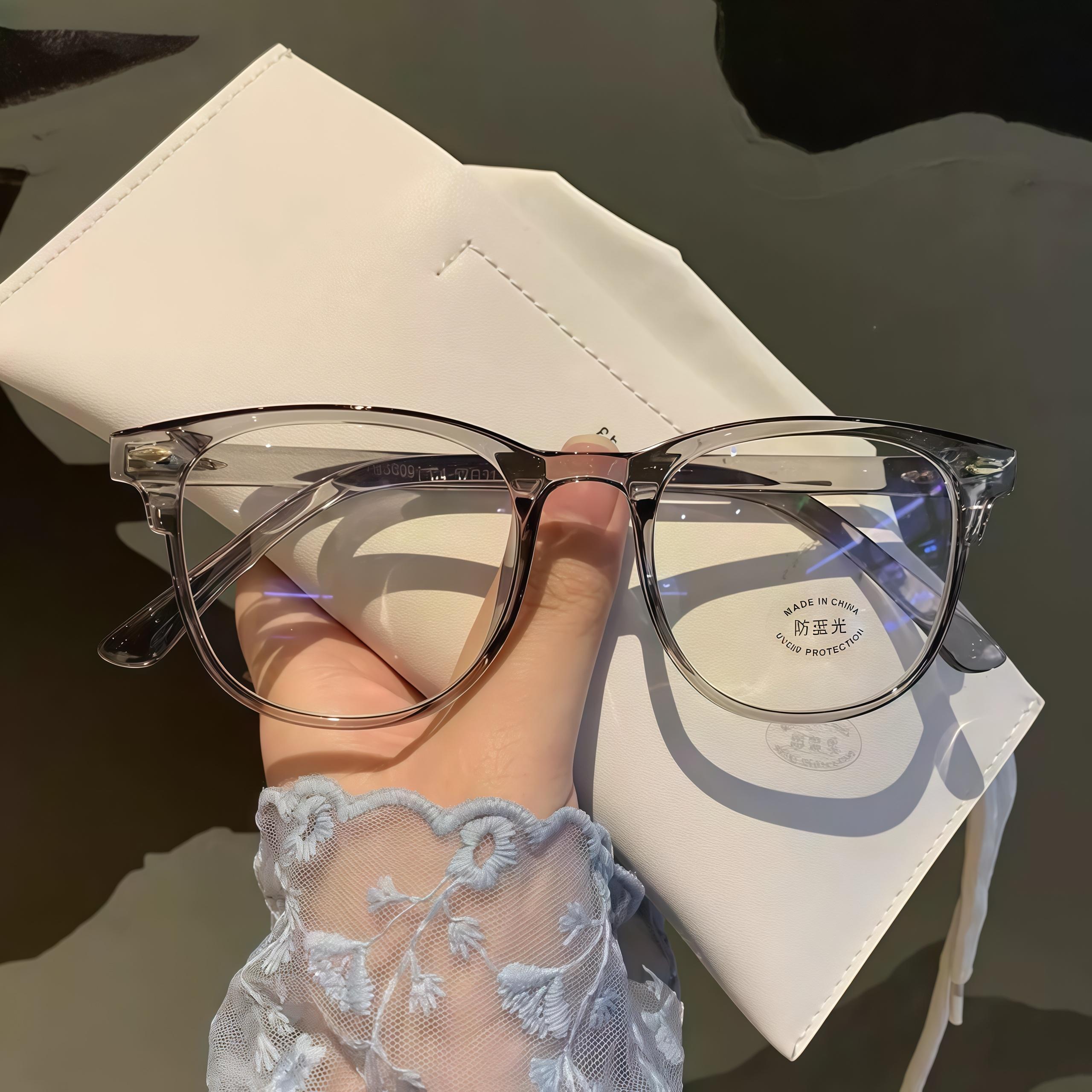 Oval Non-Prescription Glasses Unisex, EunoiaLens 2-Pack Black & Clear Full Rim Eyewear Frames, Minimalist Classic Chic Fashion Accessory, Trendy Instagrammable Black Transparent Frames, Stylish Gift Set for Daily Looks # SummerOutfits # TravelEssentials