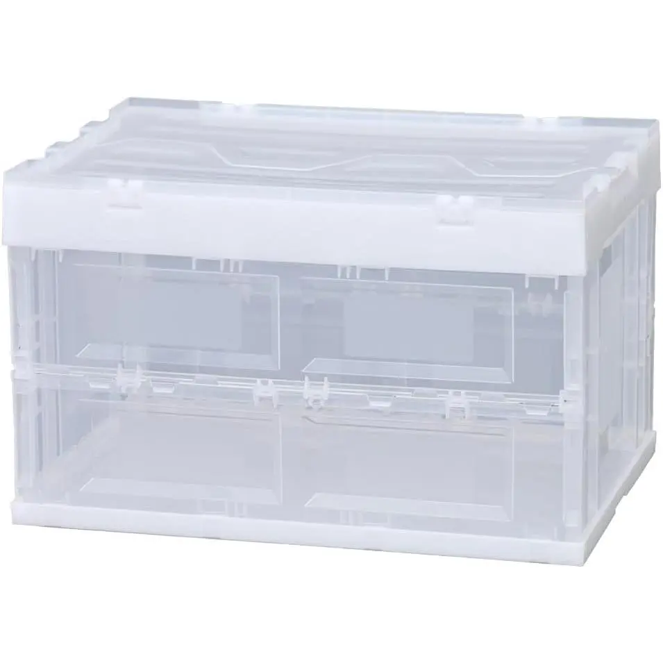 Folding Hard Container with Lid, clear