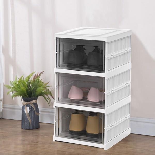 6-Layer Plastic Shoe Cabinet Stackable Foldable Shoe Box Sneakers Storage Box 6-Layer Plastic Shoe Cabinet Stackable Foldable Shoe Box Sneakers Storage Box