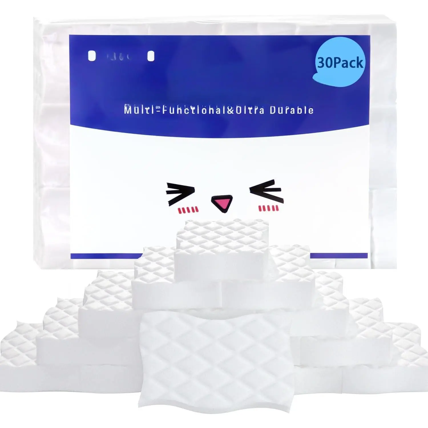 Magic Sponge Erasers, Melamine Cleaning Sponges, 30 Pack | 2X Density