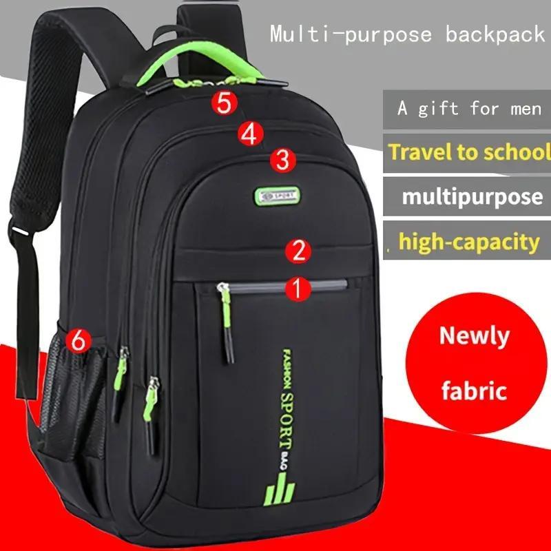 Seamless Transition Backpack for the Busy Professional Large Capacity Durable Casual Backpack for Office School and Business Trips Featuring a Dedicated Padded Laptop Compartment