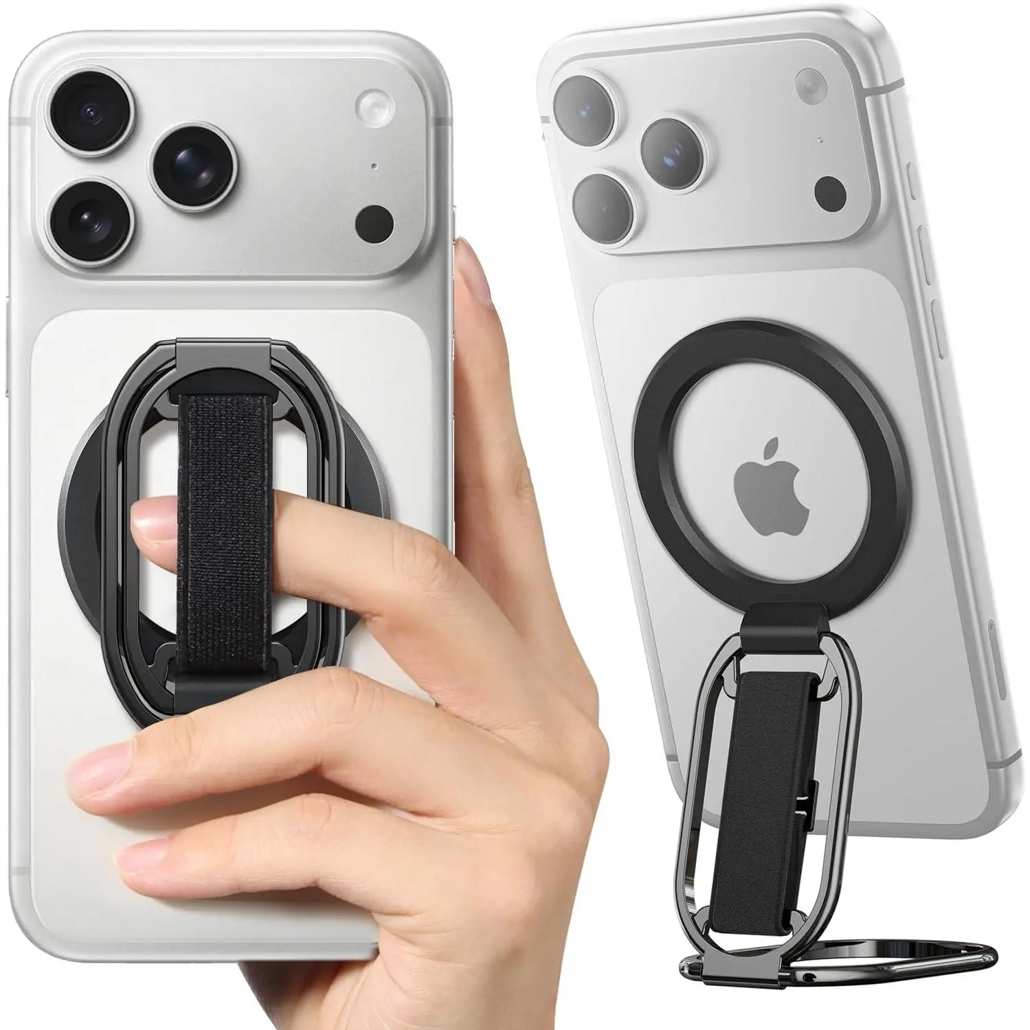 for MagSafe Phone Grip for MagSafe Kickstand Compatible with Mag Safe Finger Loop, 4-in-1 Phone Ring Holder Strap for Mag Safe  16/15/14/13/12 ( Strap)