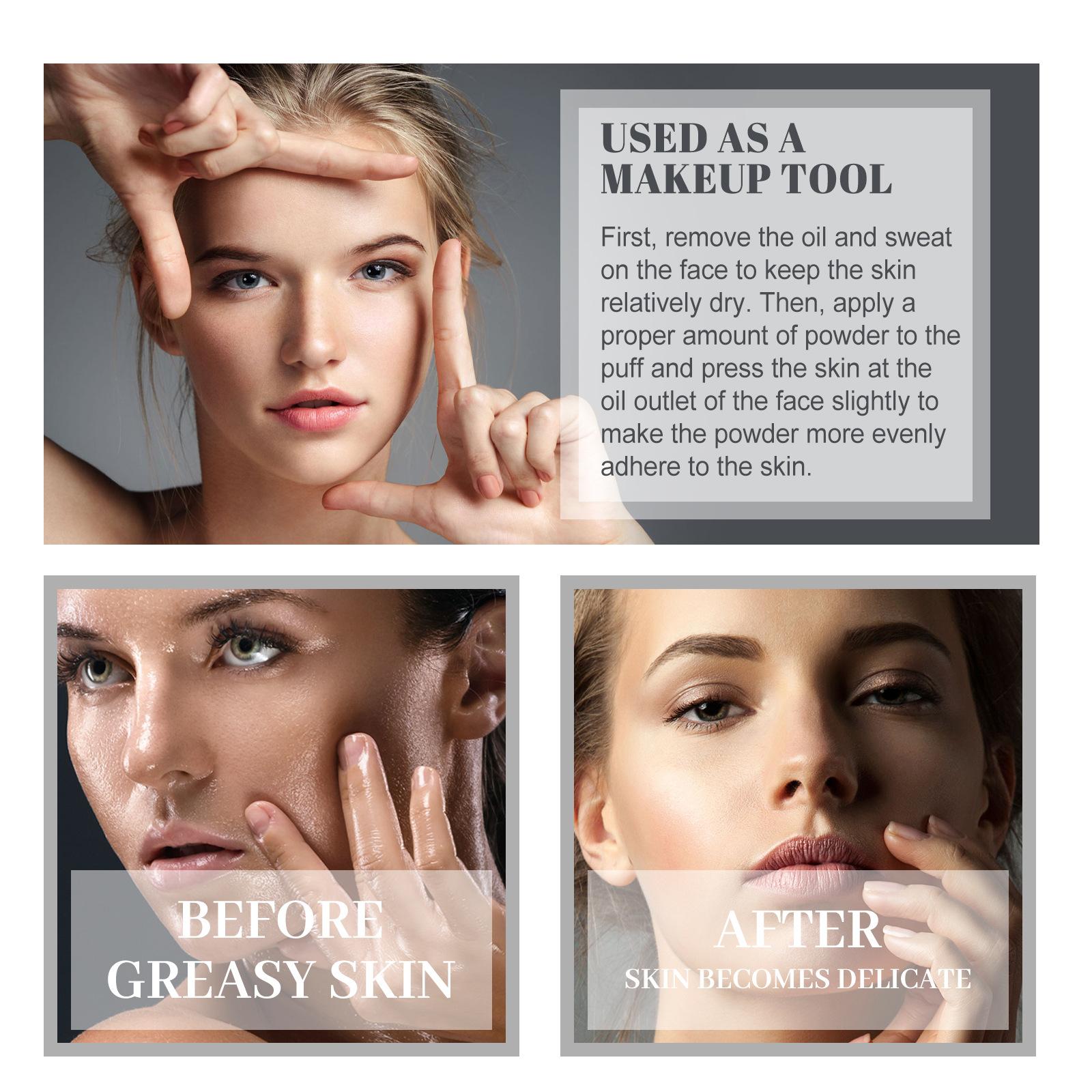 MDY Long Lasting Powder Palette, Waterproof • Oil Control • Smooth Finish 1/3 Counts Natural Lightweight Breathable Makeup Setting Powder,  Single Item Pack, Beauty Supplies Cosmetic