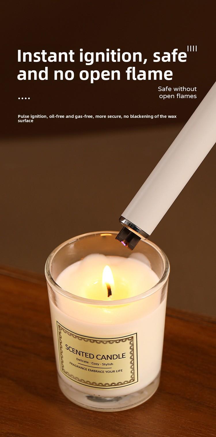 FaSoLa Aromatherapy Candle Igniter, Long-Handle Incense Lighter, Windproof Special Gas Stove Electronic Pulse Lighter