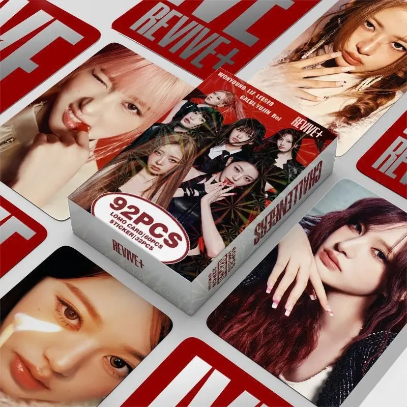 92pcs IVE WONYOUNG/LIZ/LEESEO/GAEUL/REI  HOLOGRAPHIC CARD concept photo series showcases card .popular group support cards, classic collectible cards, holiday gifts, new collectible greeting cards, card display collection, pop music merchandise