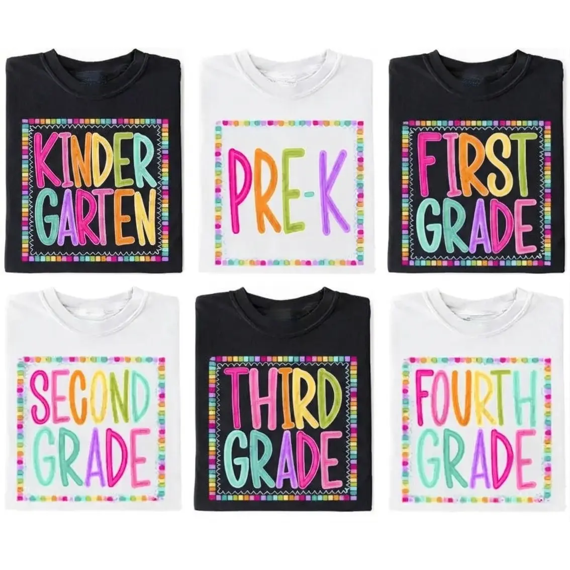 Grade Level Color Pop Shirt, Back to School Teacher Tee, Pre-K Kindergarten First Second Third Fourth Fifth Grade Student Apparel Tshirt, Back To School Gift, Back To School Shirt