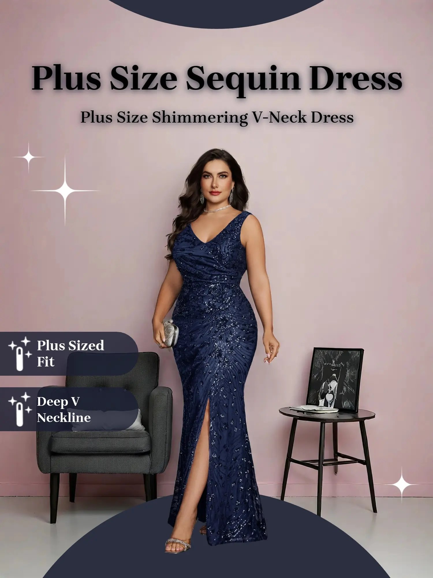 butterfly glitter dress 3-D Butterfly Embroidery Sequin Sweetheart Mesh Babydoll Dress 3XL / Black main image 0