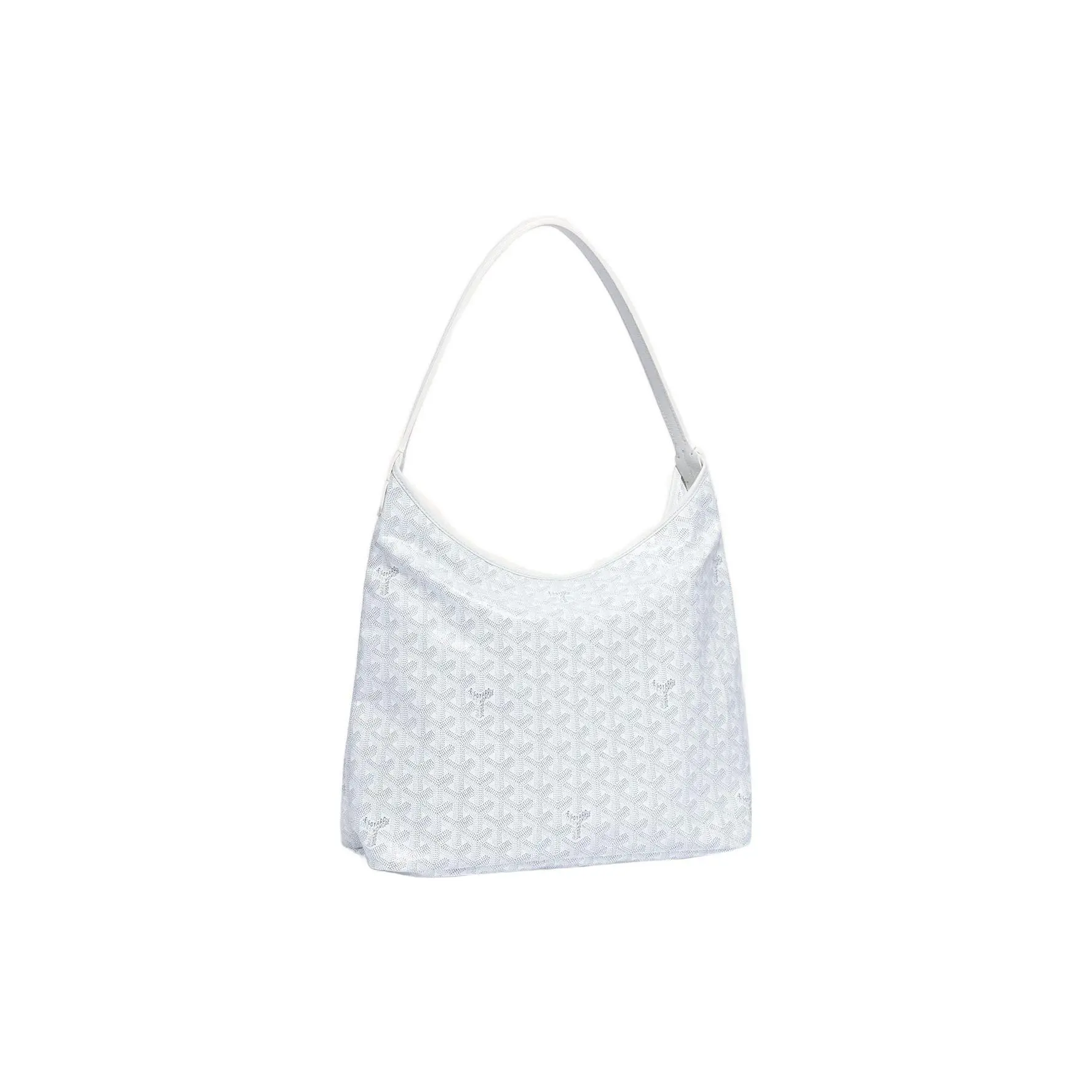 Goyard Bohème Hobo Bag for Women – Structured Canvas and Leather Crossbody Purse in White