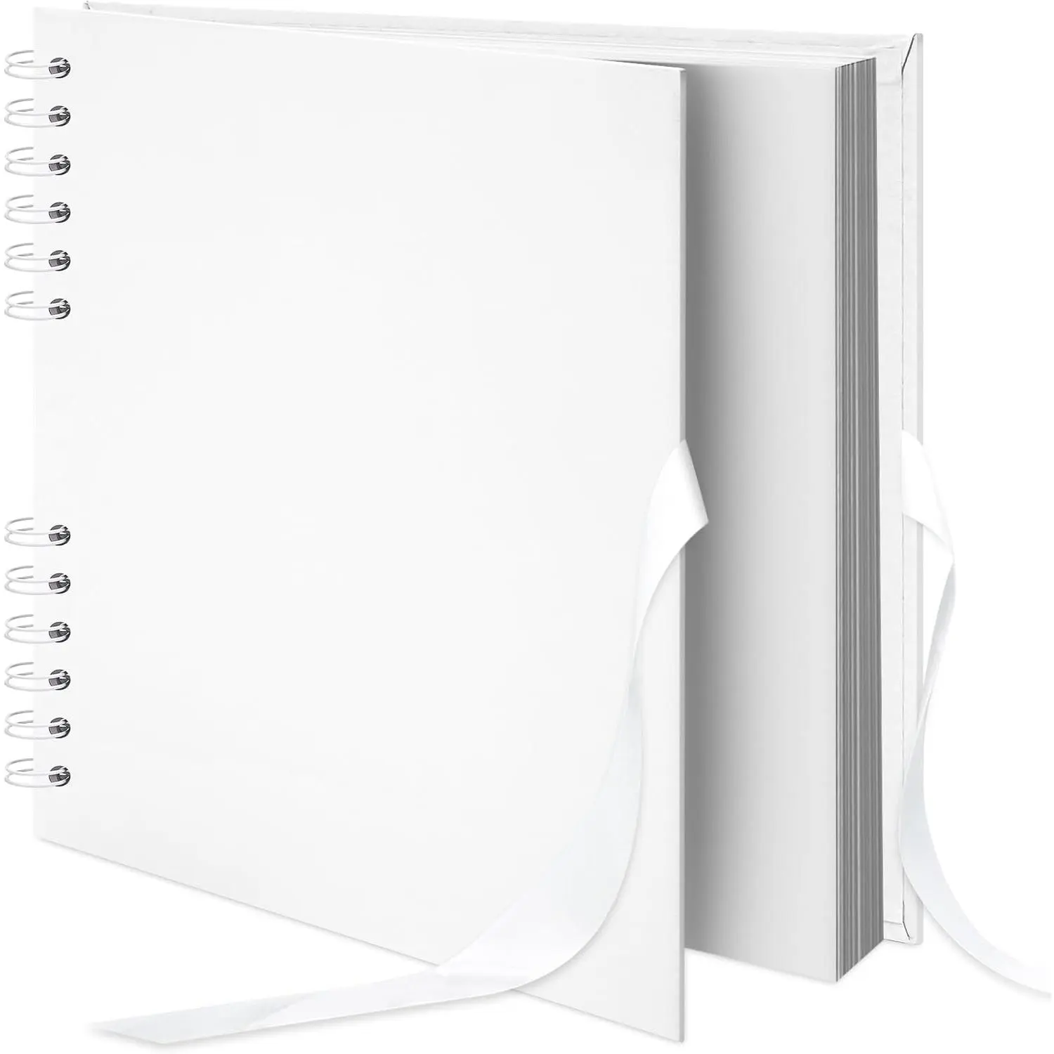 Scrapbook Photo Album DIY 10x10 Inch Thick Kraft 40 Pages White Diy Picture Book, Guest Book, Memory Book, Wedding Baby Family Travel