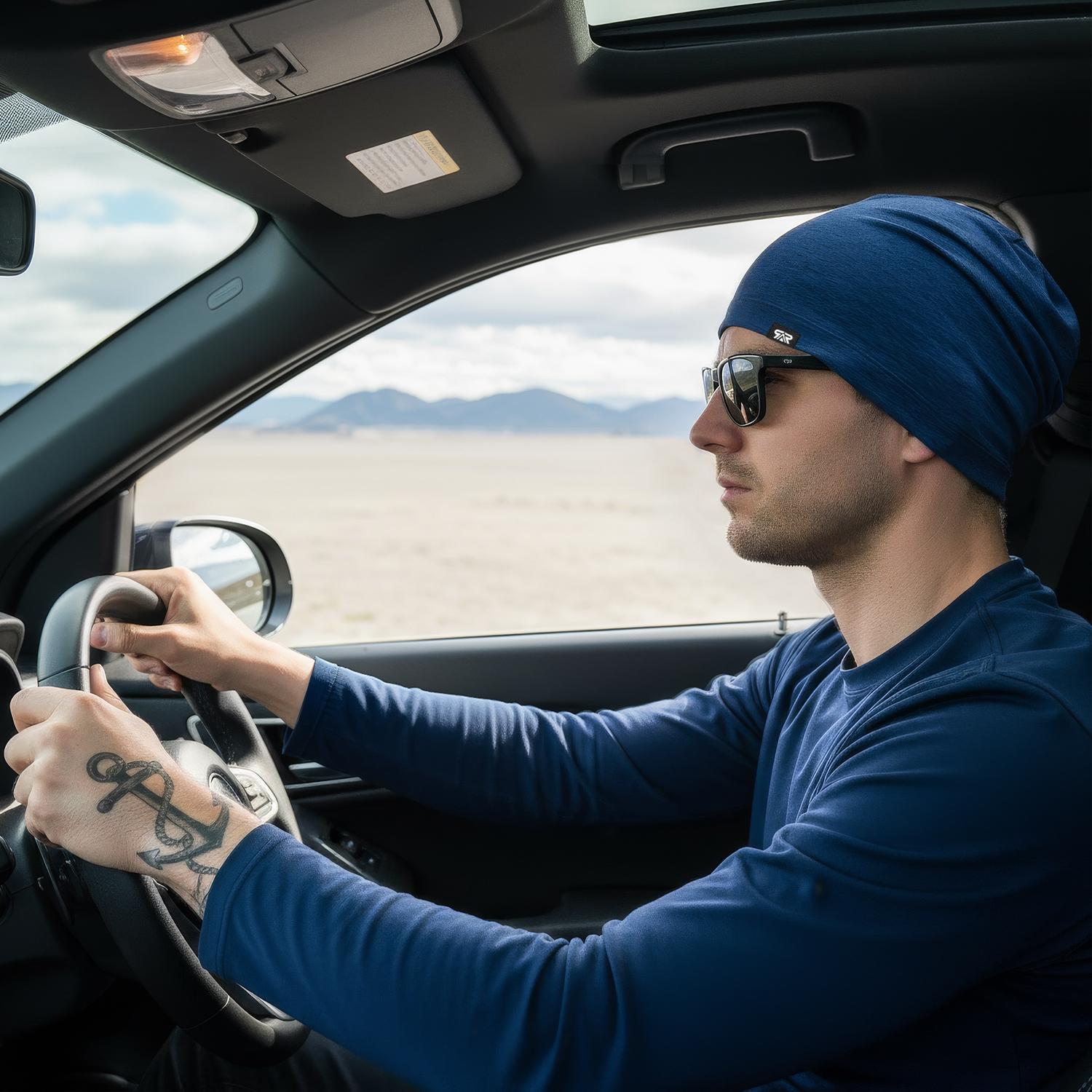 SHINEMEOTH 1/2pcs Multi-Functional Skull Cap for Men & Women High-Absorbency Running Gaming Beanie Do-Rag Unisex Helmet Liner Windproof All Seasons Outdoor Work