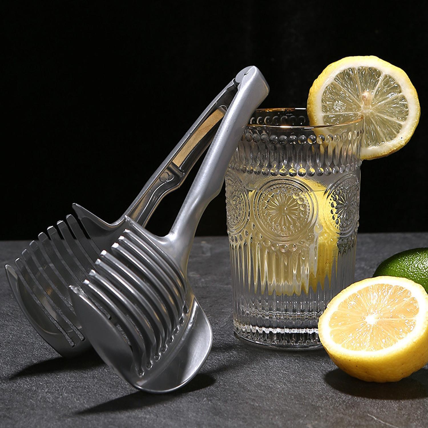 Stainless Steel Lemon Slicer, Multi-Functional Fruit and Vegetable Cutter, Home Kitchen Tool, Kitchen Accessories