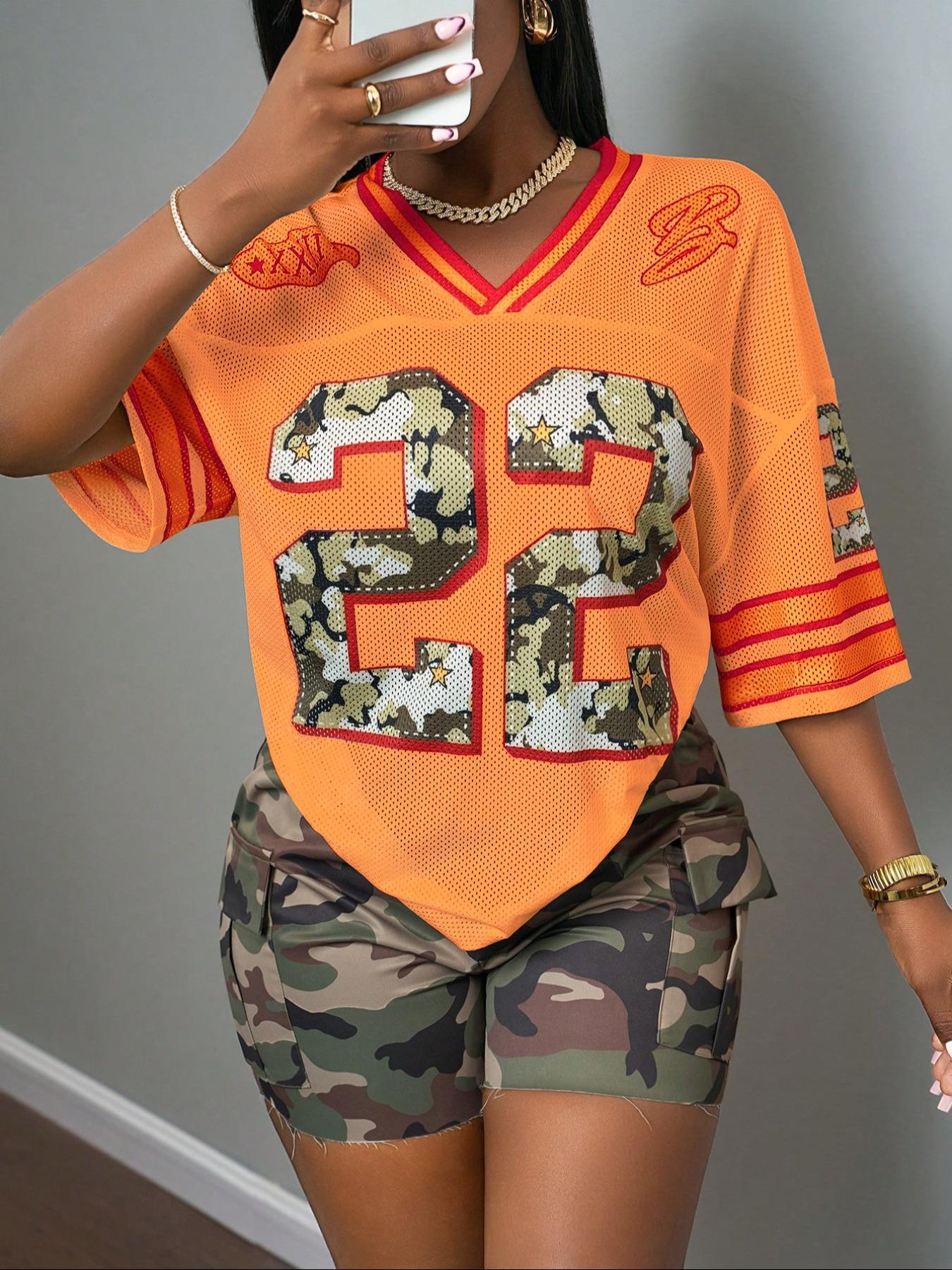 Women's Figure Print T-shirt, Casual Loose Short Sleeve Tee, Women's Top for Daily Wear, Casual Style Tee, Summer