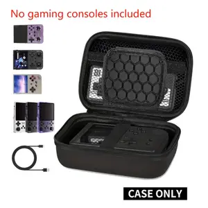 New Durable Game Console Storage Bag for RG353V/RG35XX/RG353VS//R36S/K36 Protective Organizer, Stylish & Portable, Ideal for Gaming Enthusiasts, Outdoor Traveling，Multi functional storage bag