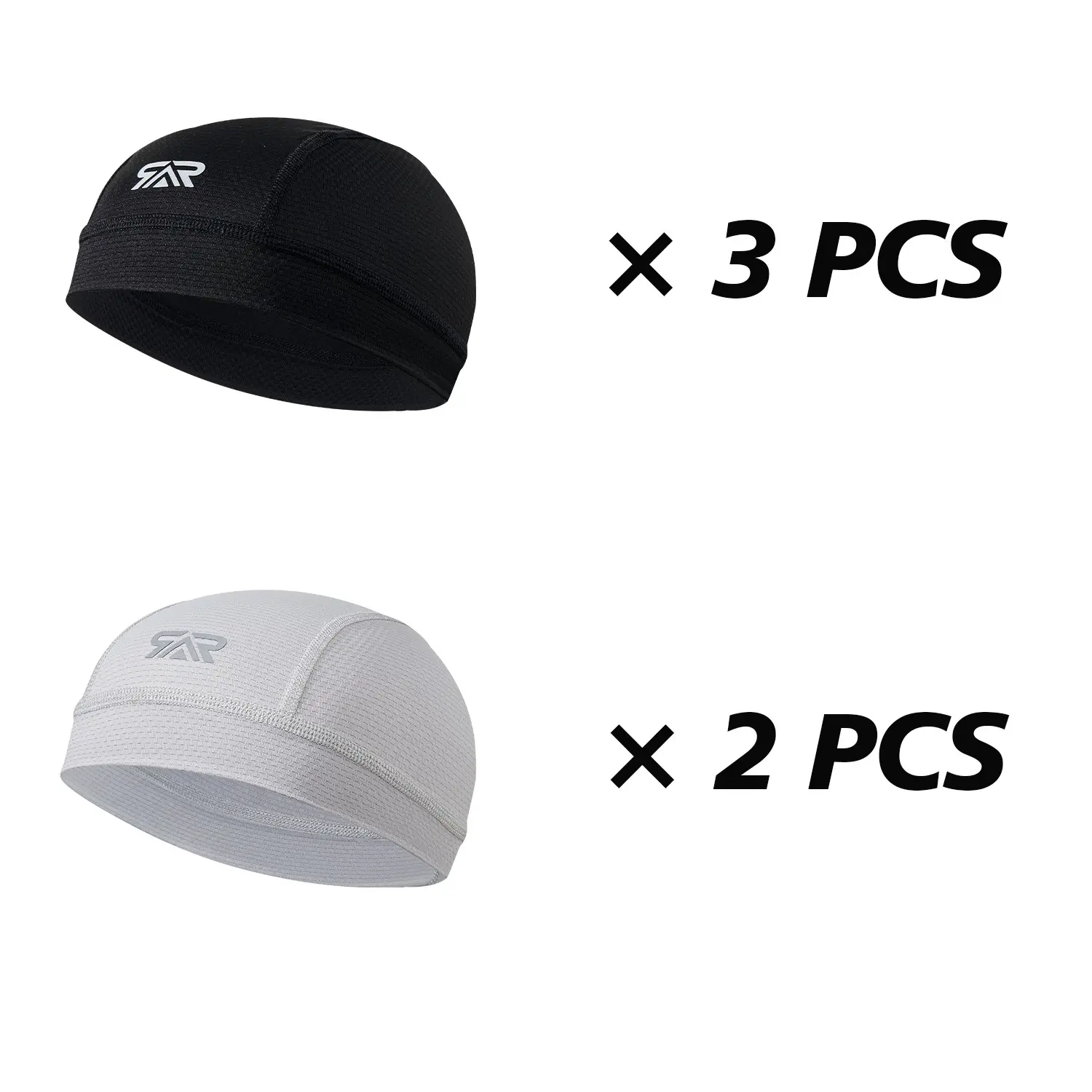 3 black + 2 gray
