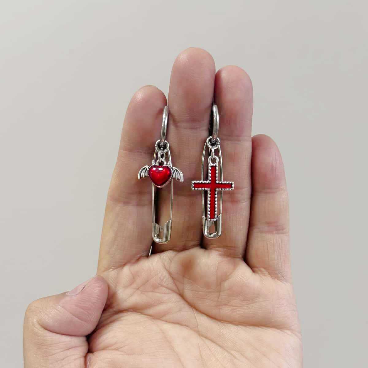 Original Korean-style fashion titanium steel stainless steel spring ear clips, earrings, ear clasps, ear pendants, stainless steel accessories