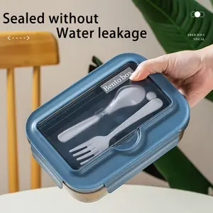 Food Grade Lunch Box for Kids, Partitioned Bento Box, Microwave Safe Plastic Container, 24-Hour Insulated Meal Box