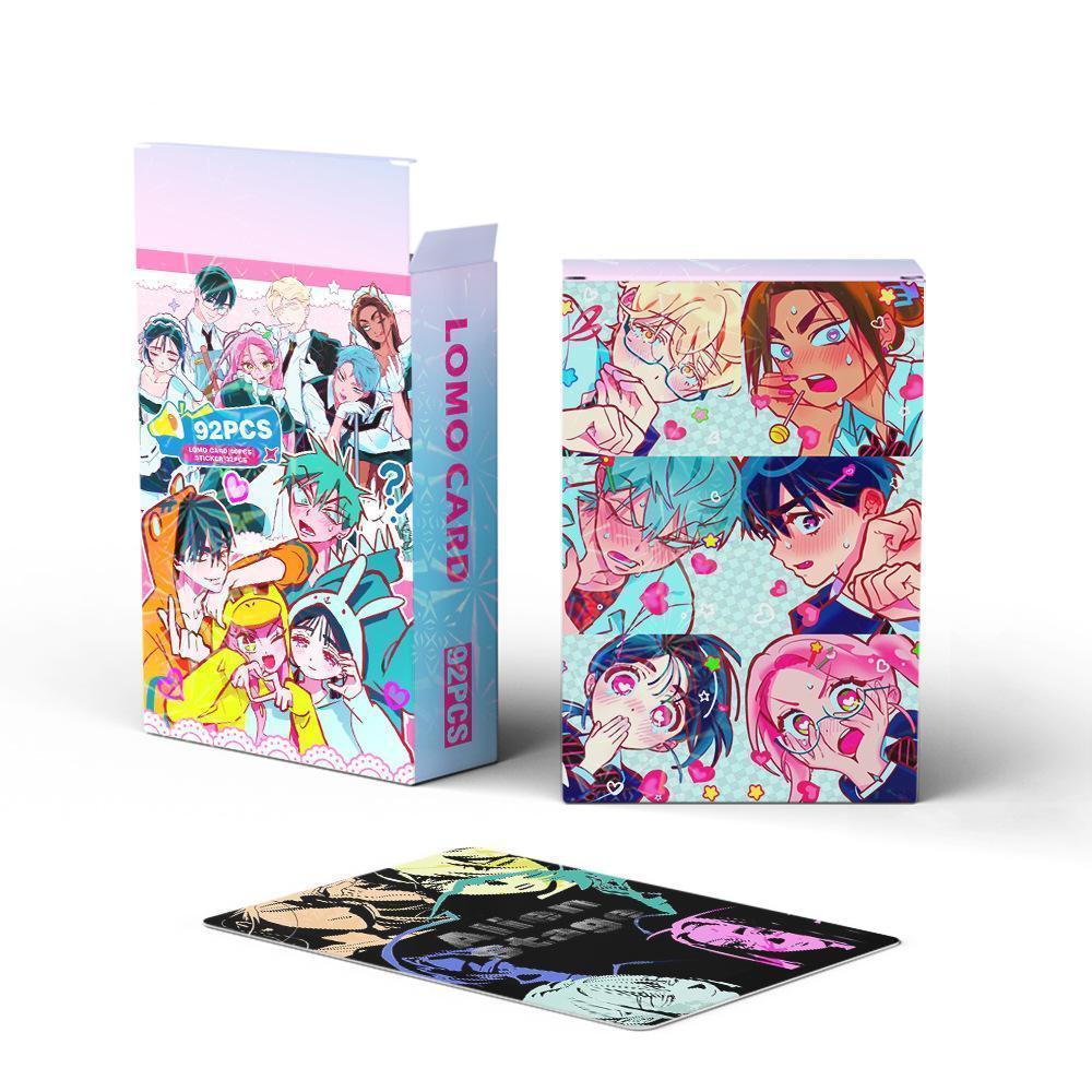 55/92Pcs/Pack Game Korean Manga Alien Stage Laser Card Mizi Sua Ivan Till Hyuna Luka Double Sided Printing Card LOMO Anime Card