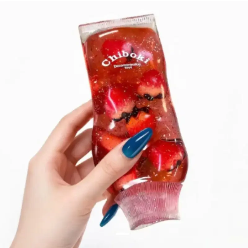 Fruit Filled Malt Sugar Toothpaste Stress Relief Toy, Soft Slow Rising Deformation Squeeze, Transparent Gel Toothpaste Tube Relaxation Toy, Squishies Slow Rising, Squishy Fidgets