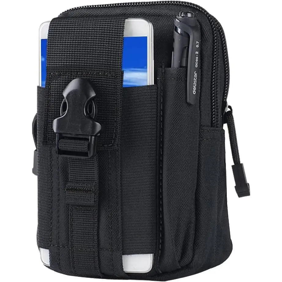 Tactical Waist Bag - Universal Outdoor EDC Wallet, Camping Waist Bag Pocket, Small Tool Pocket, Perfect for Outdoor Activities, Lightweight and Waterproof, Durable Outdoor Hiking, Multi Compartment Backpack
