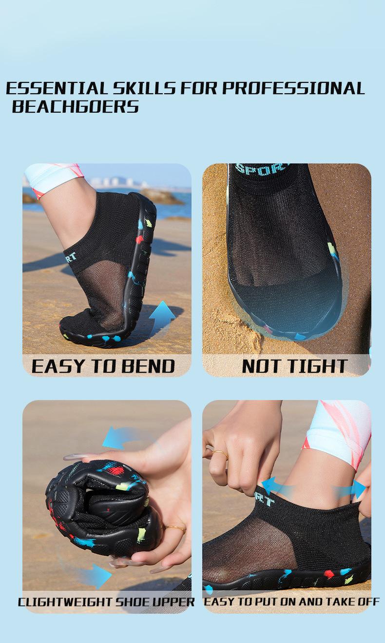 Women's Wide Toe Barefoot Water Shoes| Breathable Mesh Non-Slip Minimalist Design, All-Season Comfort for Outdoor Activities