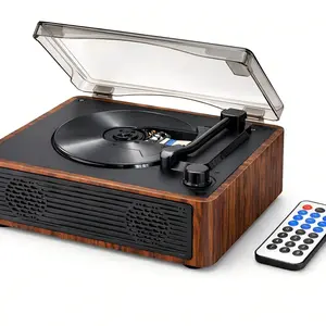 Vintage CD Player Bluetooth-compatible Speaker, Multi-Function Album Disc Player, Retro Record Machine, Perfect Birthday Gift