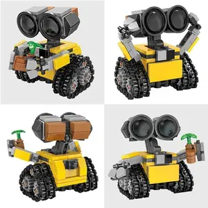 ！！Classic Movie Mini Robot Wall-e MOC Building Blocks Model DIY Bricks Kits Creative Toys for Kids Intelligence Game Adult Gifts