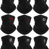 9Pcs-Unisex Breathable Multi-Functional Head Cover, Neck Face Covering, Ice-Like Material, Ideal for Hiking and Cycling, Multiple Styles Available