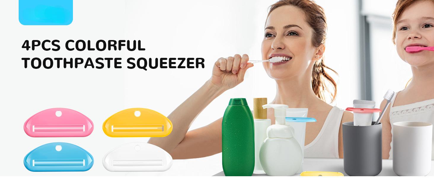 4PCS Toothpaste Squeezer, Colorful Plastic Toothpaste Tube Squeezer Toothpaste Dispenser HangingTube Squeezer Tool, Toothpaste Clip for Bathroom, Suitable for Toothpaste, Cream, Cosmetics 4PCS Toothpaste Squeezer, Colorful Plastic Toothpaste Tube Squeezer Toothpaste Dispenser HangingTube Squeezer Tool, Toothpaste Clip for Bathroom, Suitable for Toothpaste, Cream, Cosmetics